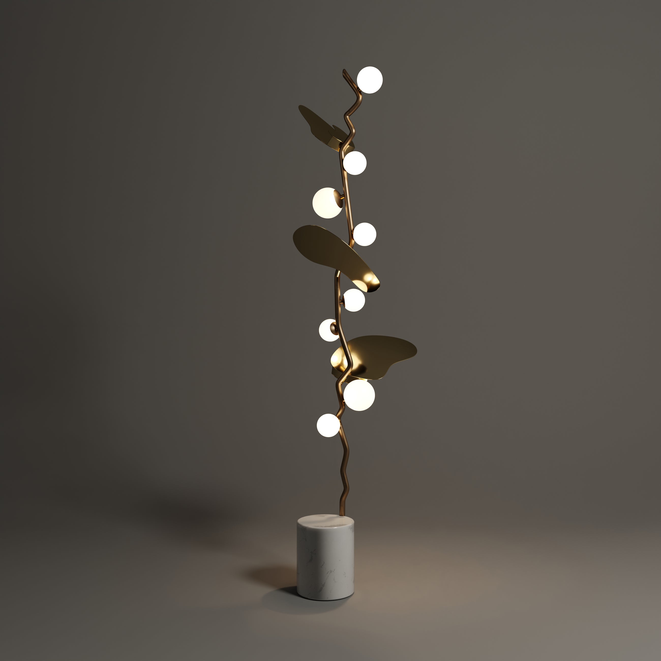 ALMOND FLOOR LAMP
