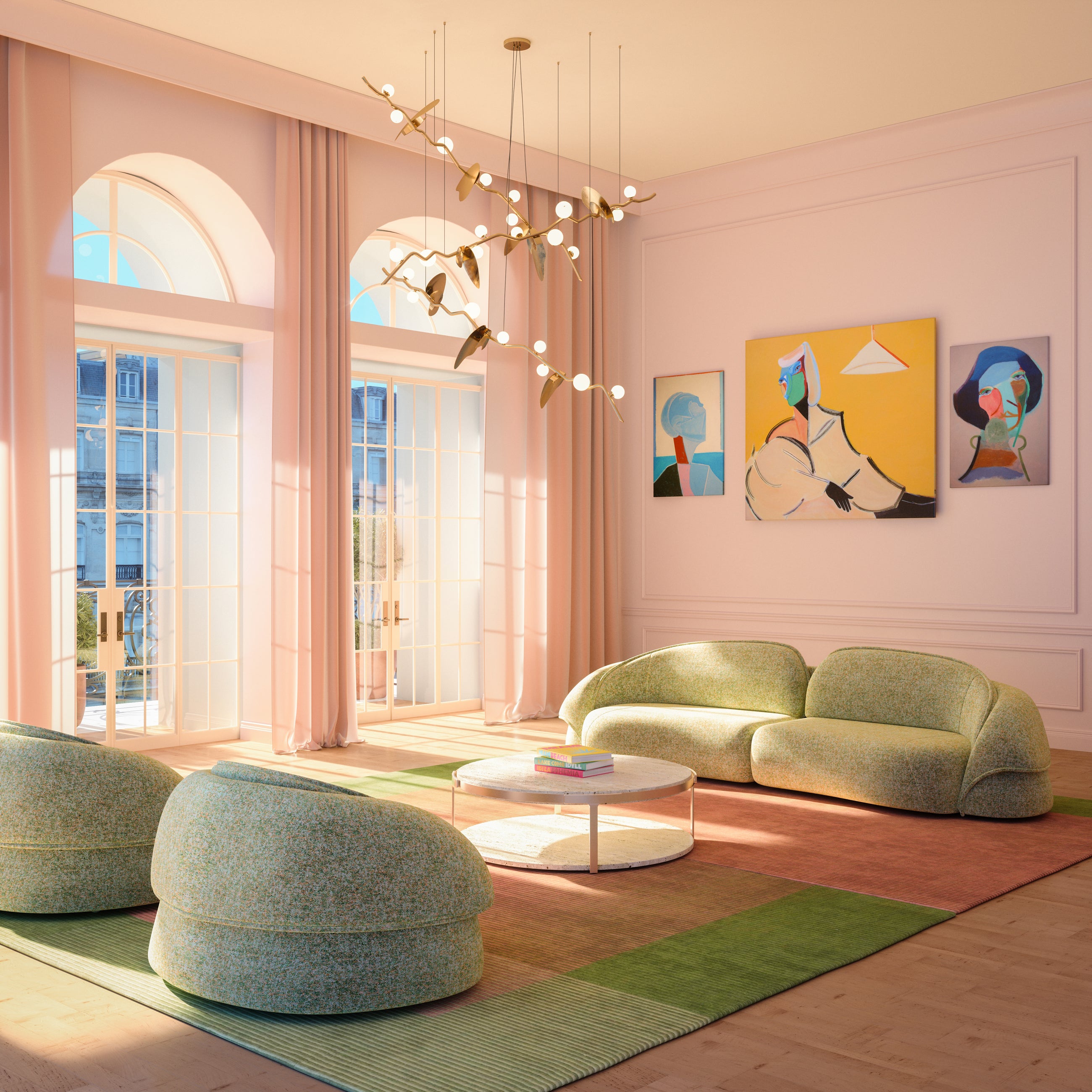 ALMOND SUSPENSION LAMP