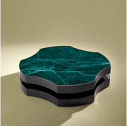 Mare coffee table with marble top- green 