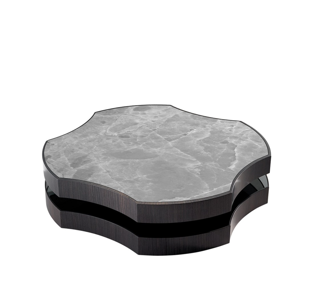 Mare coffee table with marble top- grey 
