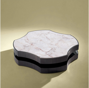 Mare coffee table with marble top- pink 