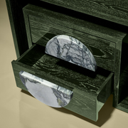 DUPLO U BEDSIDE TABLE WITH STONE