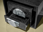 DUPLO U BEDSIDE TABLE WITH STONE
