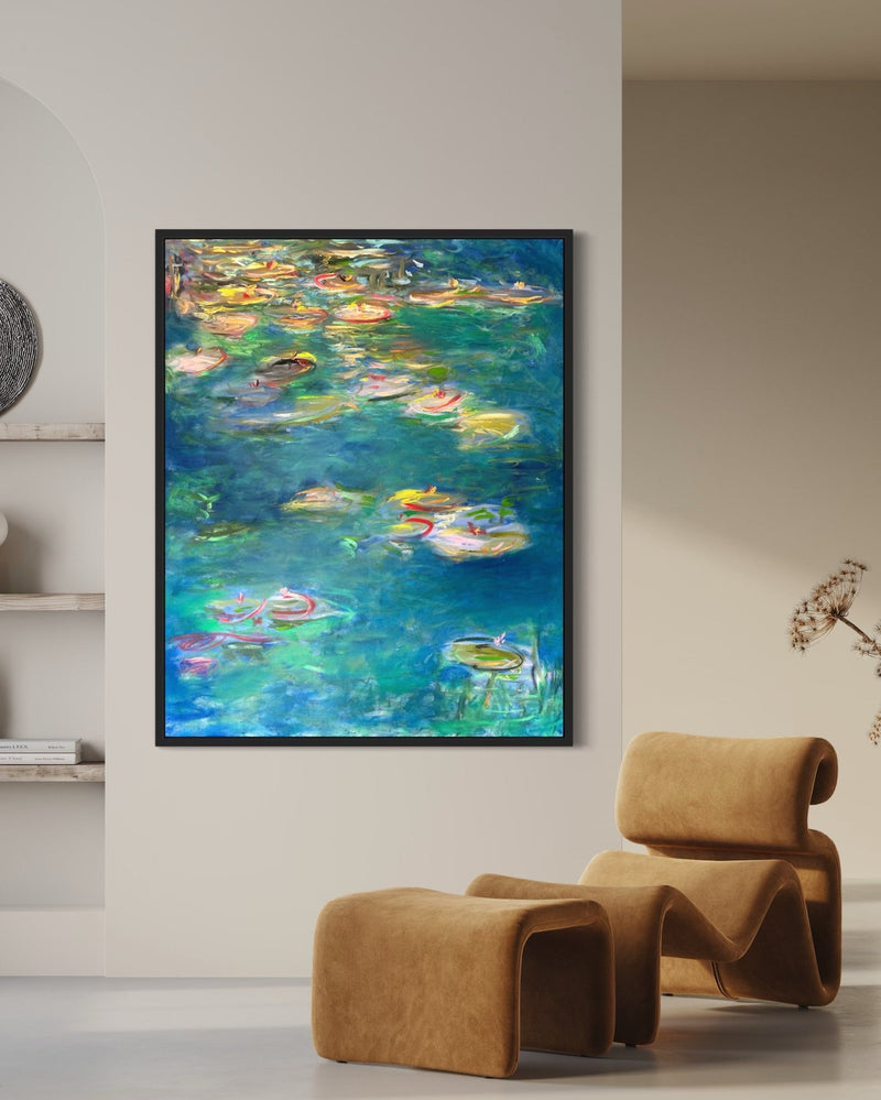 ABSTRACT WATERLILIES 18 - Art - Kim A - AIRE