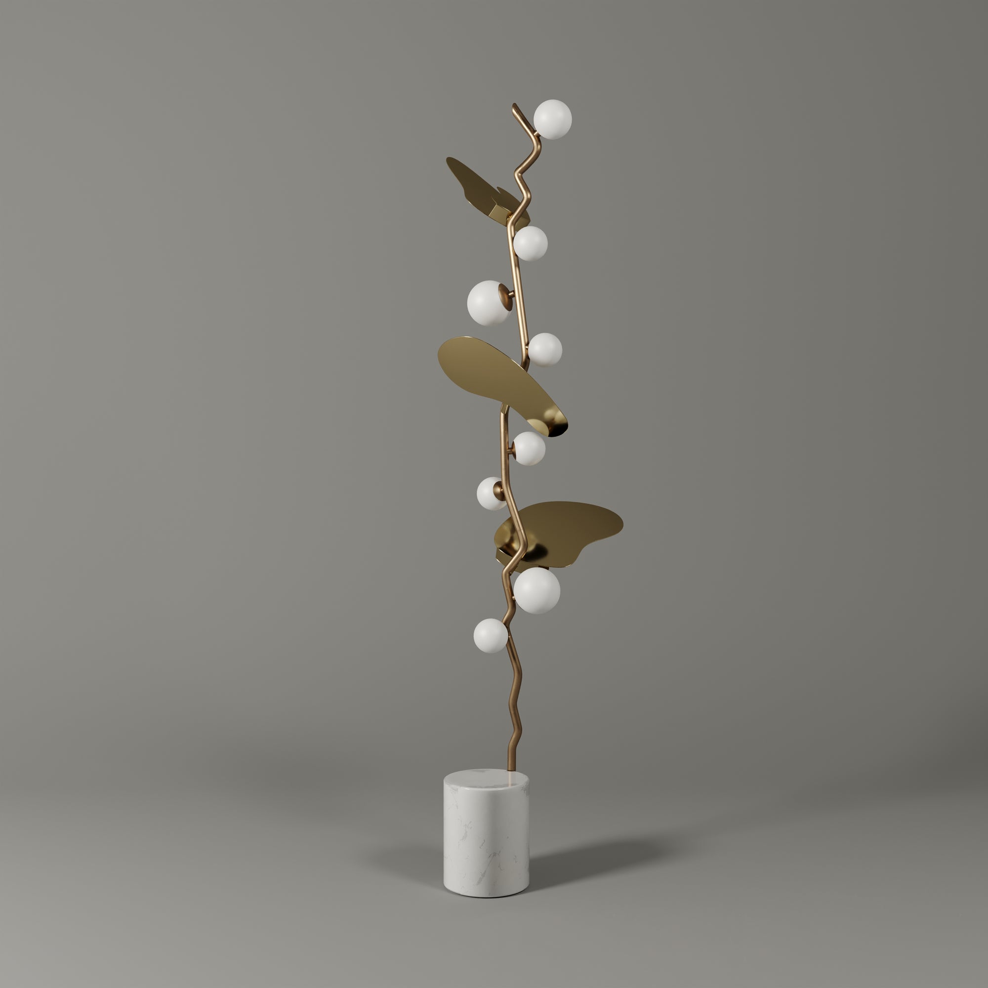 ALMOND FLOOR LAMP
