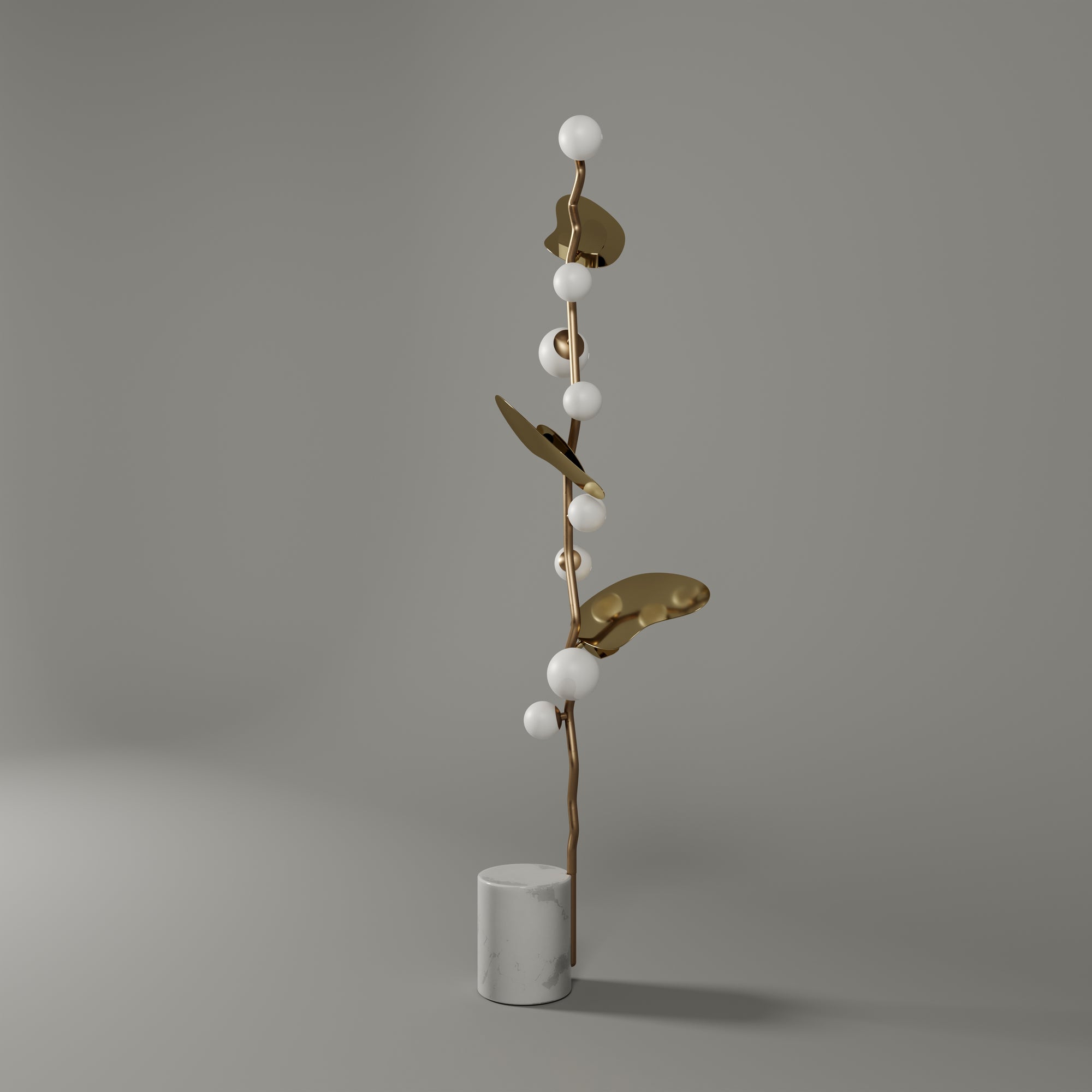 ALMOND FLOOR LAMP