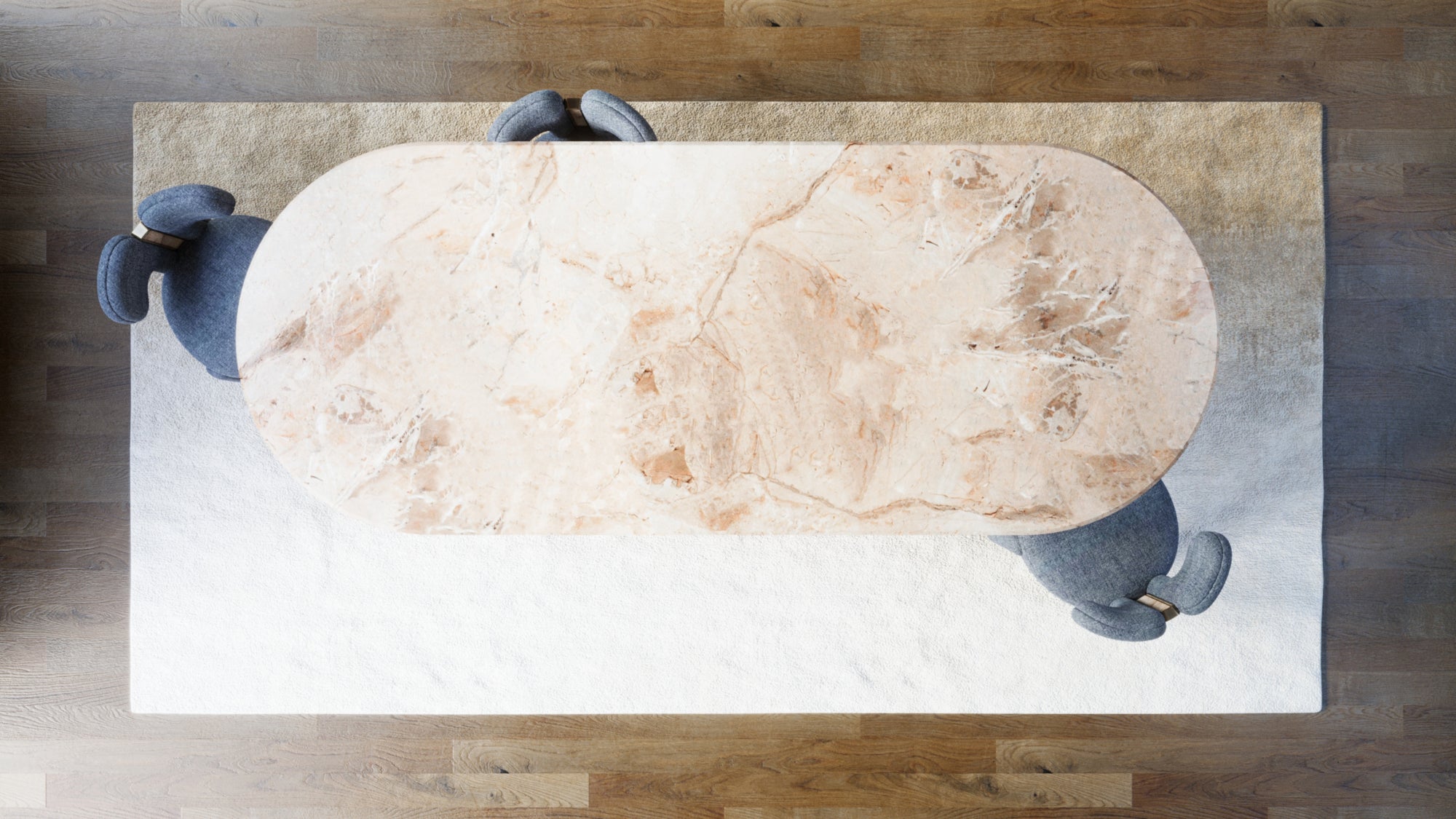 BOULDER OVAL DINING TABLE