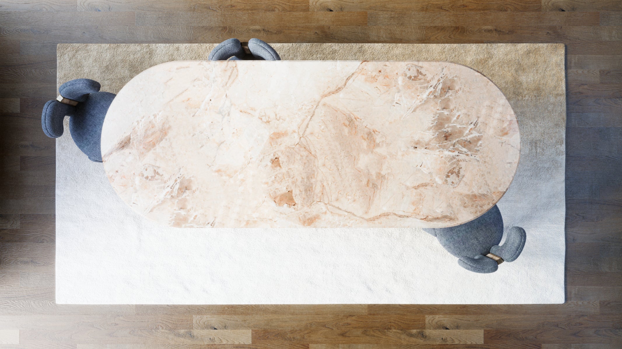 BOULDER OVAL DINING TABLE