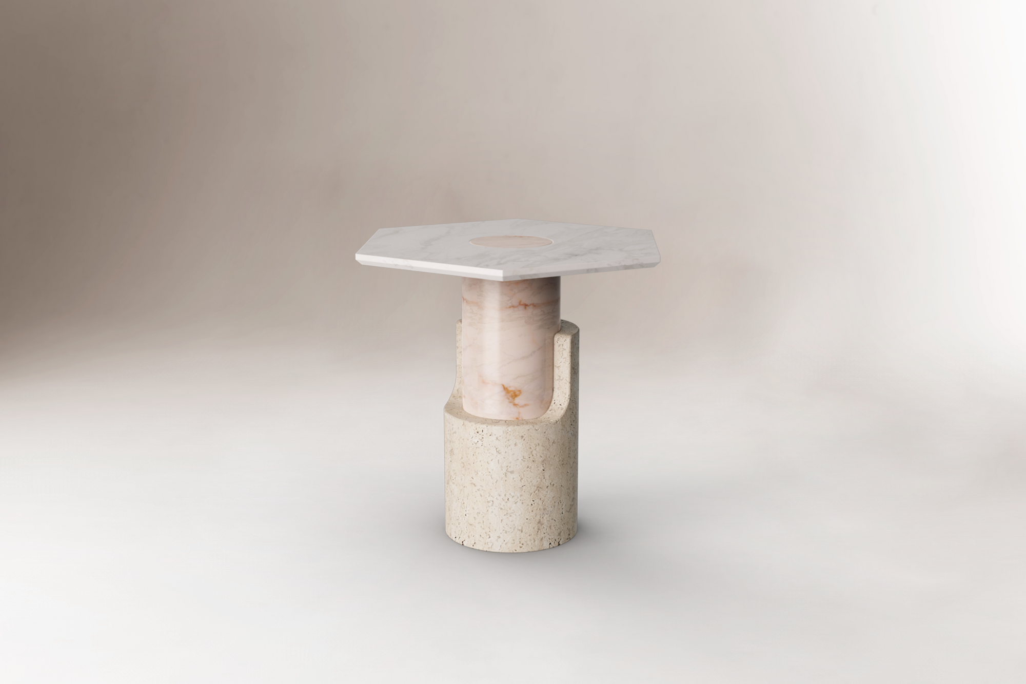 BRAQUE SIDE TABLE - WHITE