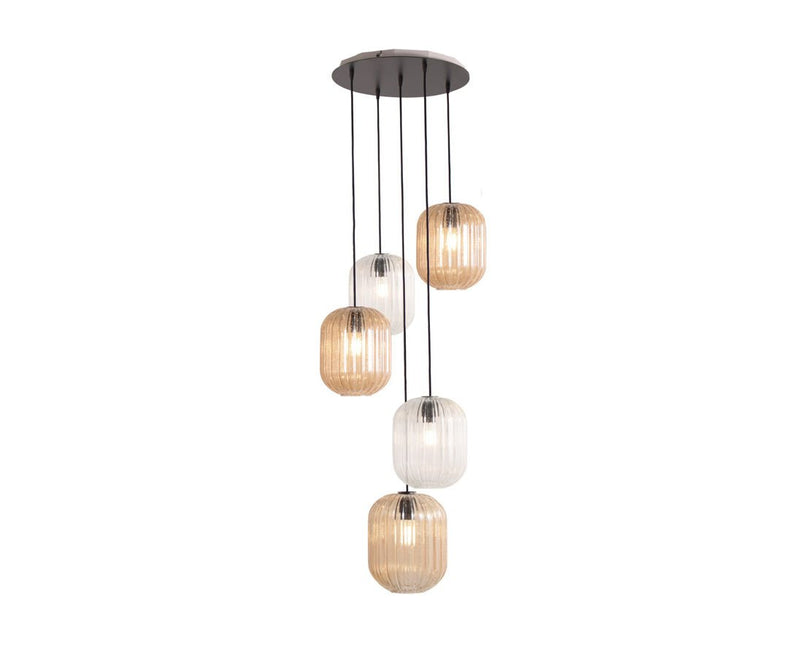 HAMMAM PENDANT LIGHT (5 LIGHTS) - Lighting - Concept Verre - AIRE