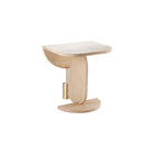 PLAYING GAMES TRAVERTINE SIDE TABLE - Side table - Dooq - AIRE