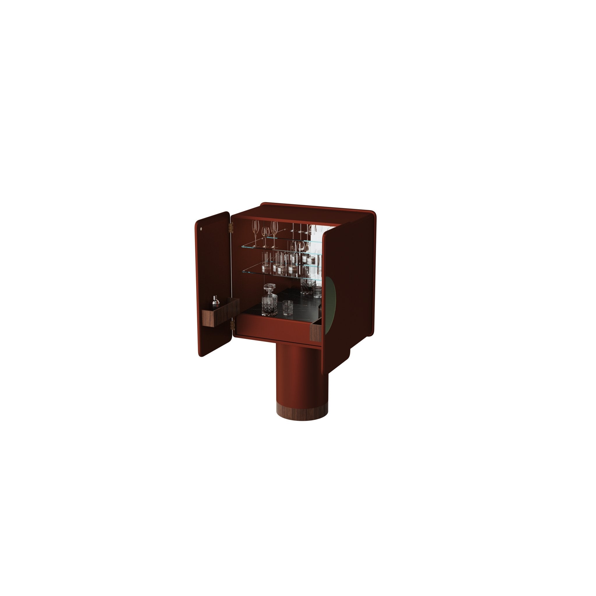 REGIS 2 - DOOR PEARL COPPER BAR CABINET - Bar cabinet - Ultramobili - AIRE