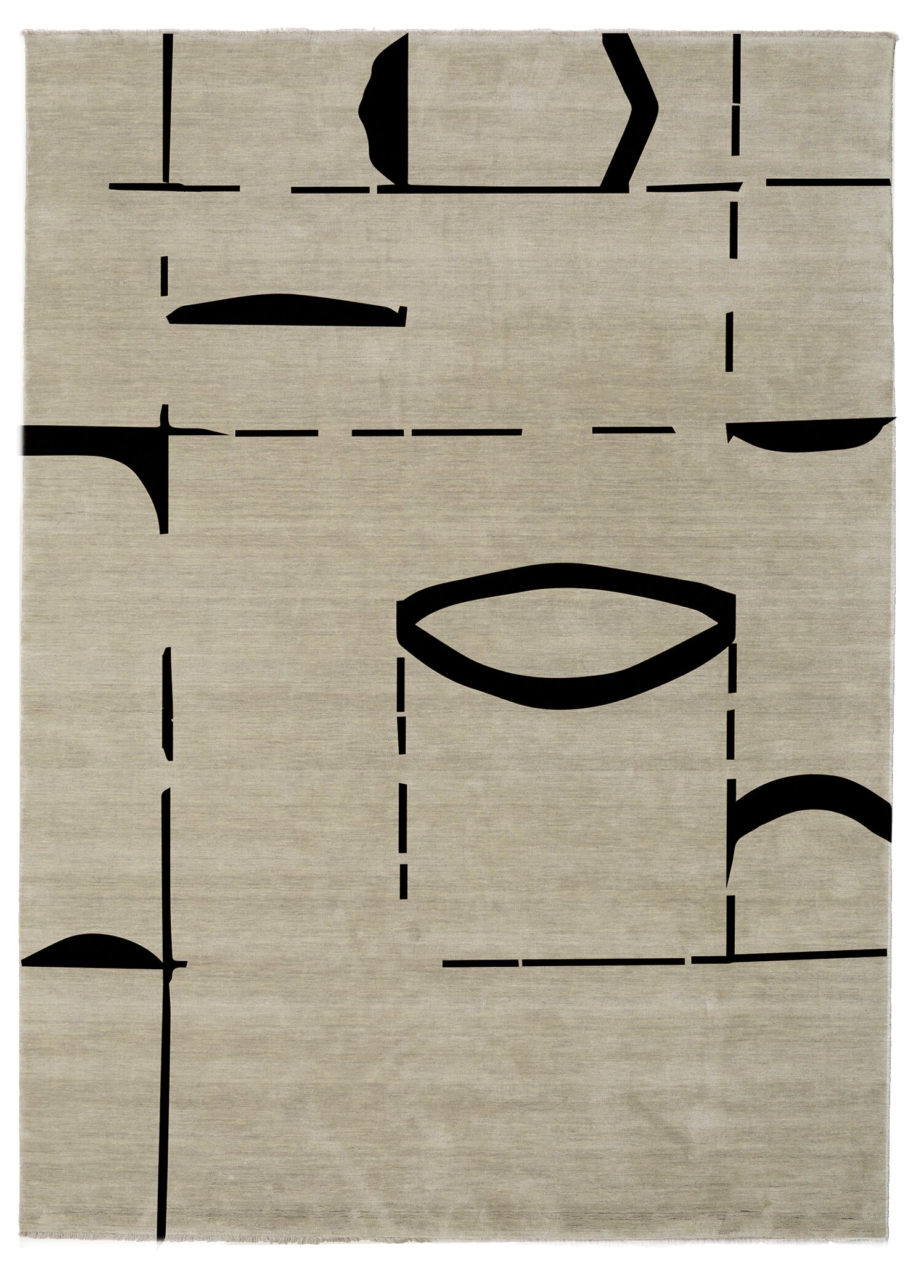 RUG I - BEIGE BOTANICAL SILK