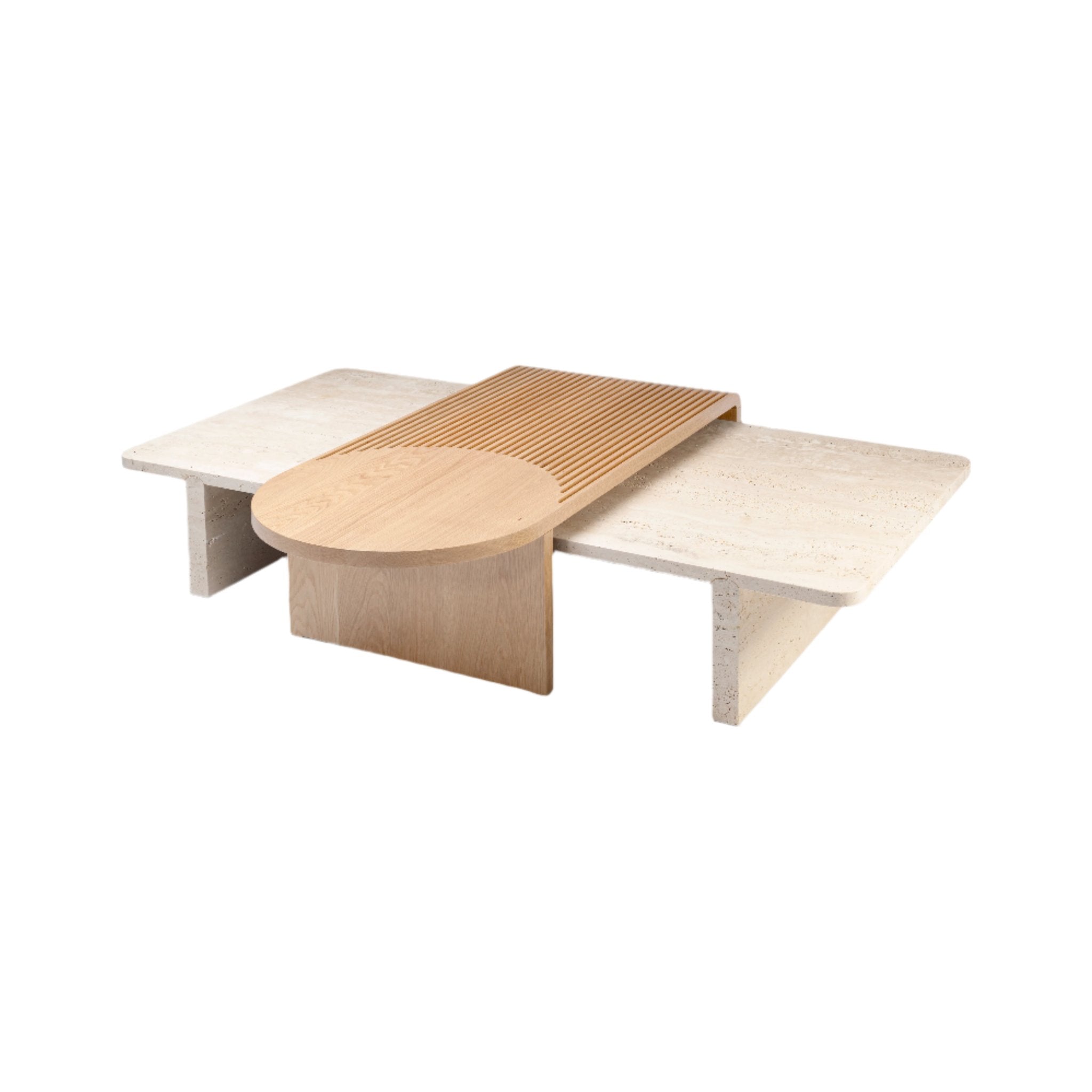 STICK AND STONE COFFEE TABLE - Coffee table - Dooq - AIRE